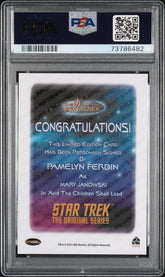 2017 Star Trek 50th Anniv Autograph Pamelyn Ferdin Limited Auto PSA 10 Gem Mint